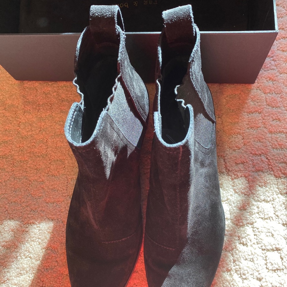 Rag & Bone Black Suede Walker Booties - image 7